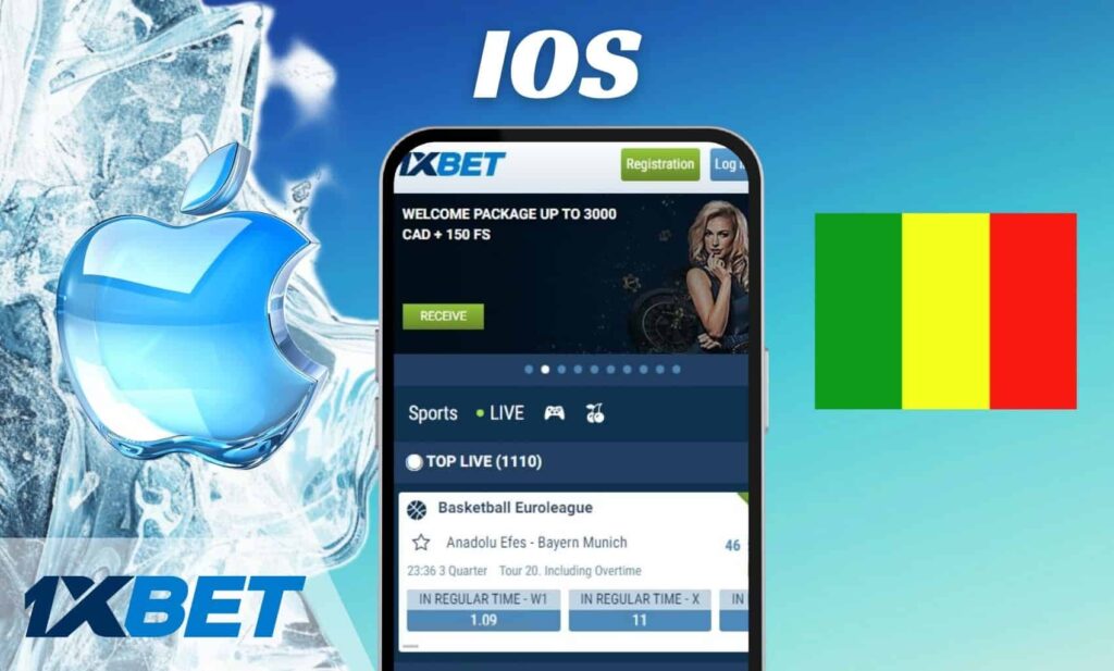 1xBet Mali Télécharger sur iOS application